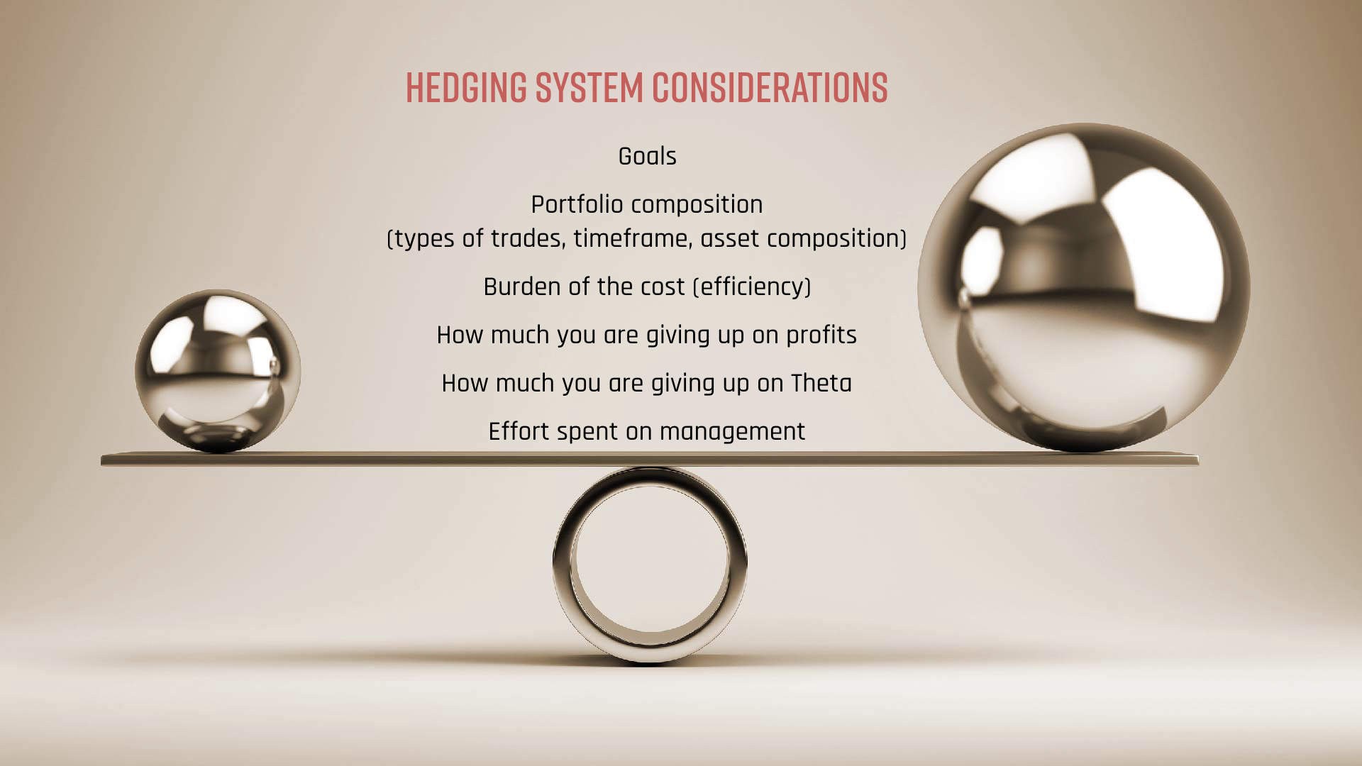 Tackle Today Chart of the Day: Hedging system considerations