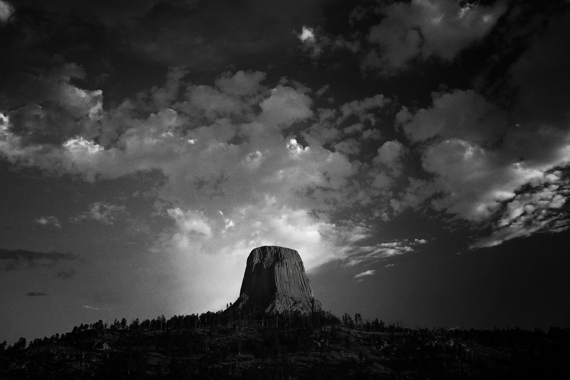Tackle Today: Pleased to meet you (Devil's Tower at sunrise by Bradley Davis on Flickr modified by Christian Sisson)