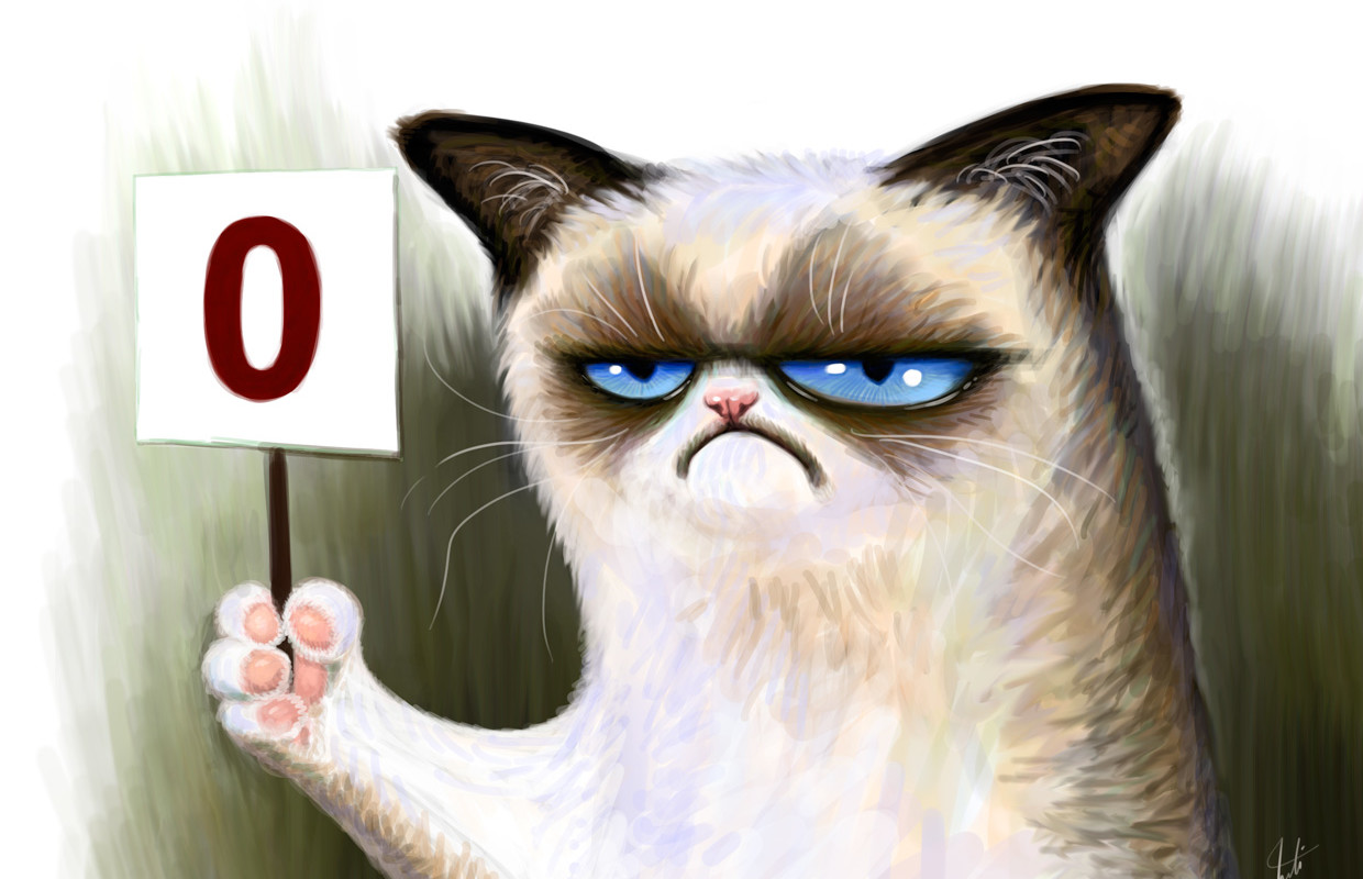Tackle Today: Too old for this s*** (Grumpy Cat by Mandie Purtell)