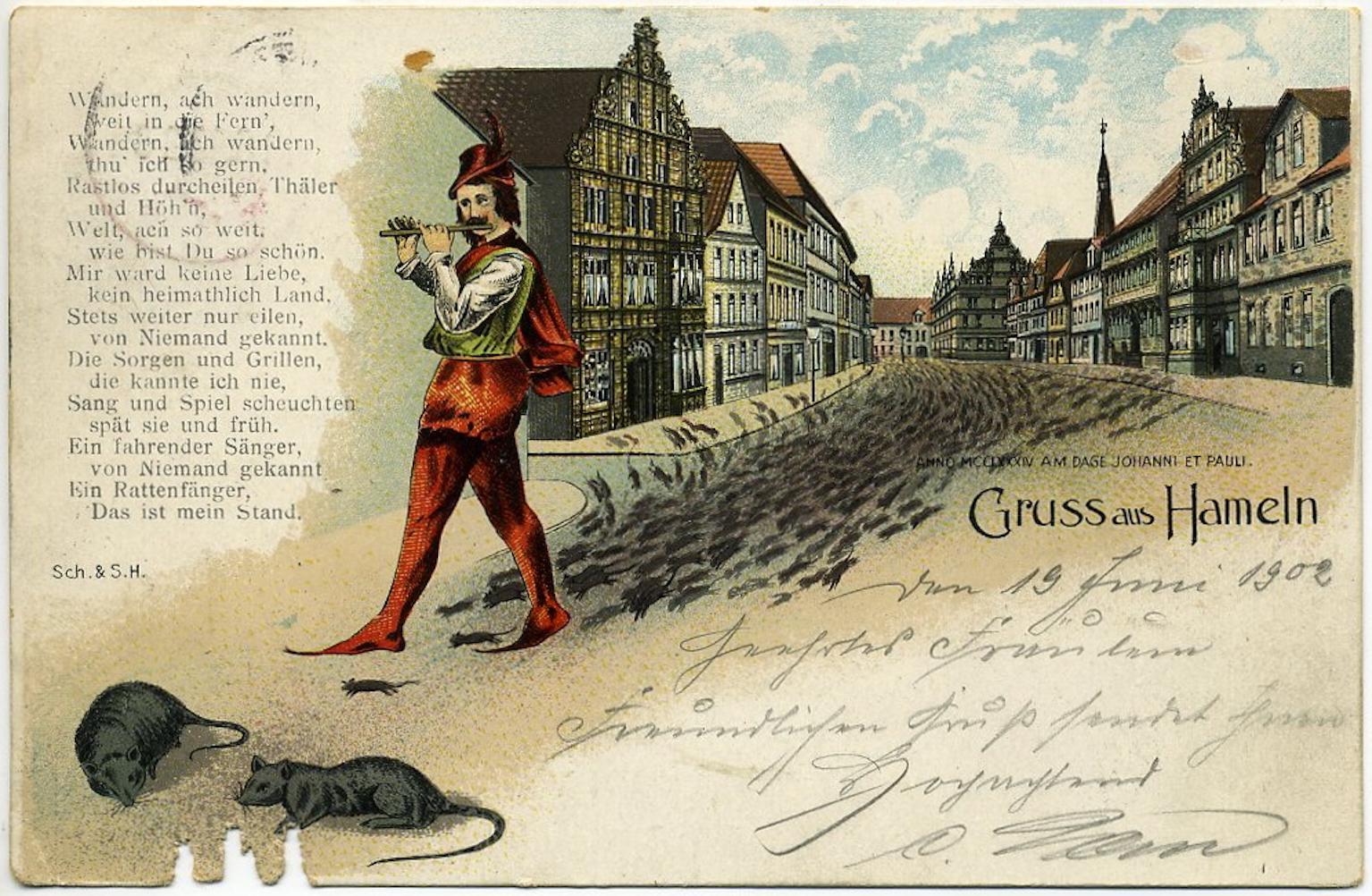 Tackle Today: ⚠ Do not follow the Pied Piper of Hamelin (Image: Litho Gruss aus Hameln, 1902 - Source Wikimedia Commons)