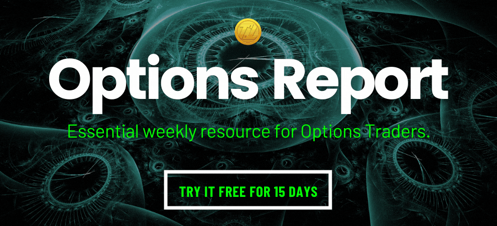 Tackle Trading Options Report is the best essential weekly resource for Options Traders. Click on the image to try it FREE for 15 days.